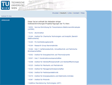 Tablet Screenshot of institute.tuwien.ac.at