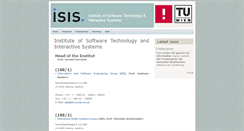 Desktop Screenshot of isis.tuwien.ac.at