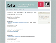 Tablet Screenshot of isis.tuwien.ac.at