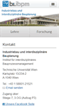 Mobile Screenshot of industriebau.tuwien.ac.at