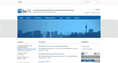 Desktop Screenshot of hochbau.tuwien.ac.at